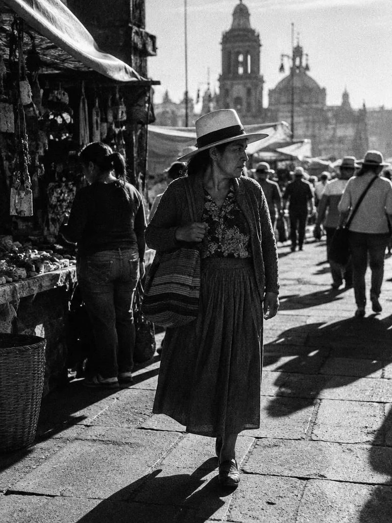 La señora del sombrero · Zócalo